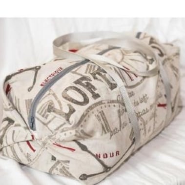 Sac de voyage origami en toile canvas