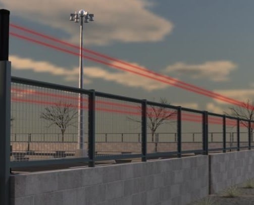 a fenced in area with a fence and a fence