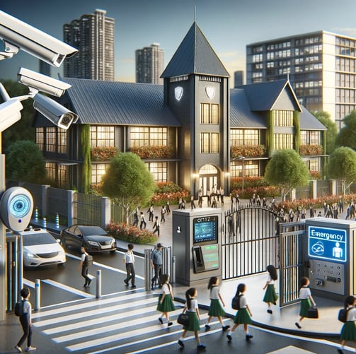 Advanced security technology in a school setting