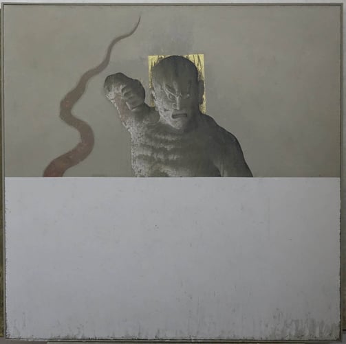 Takayoshi Sakabe painting at LPA Gallery