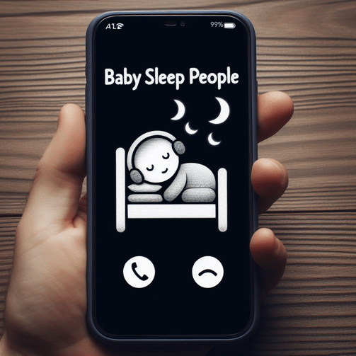 Baby sleep people calling