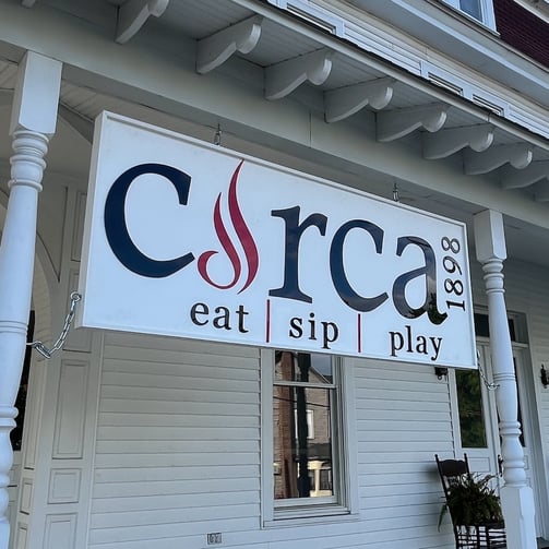laser cut acrylic outdoor restaurant sign