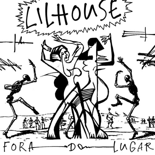 a cartoon drawing of a woman in a dress