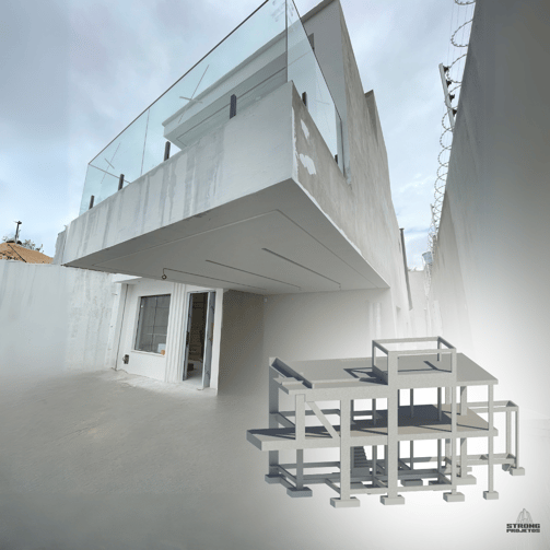 Projeto Estrutural Residência unifamiliar Alto Padrão, localizada em Pernambuco.