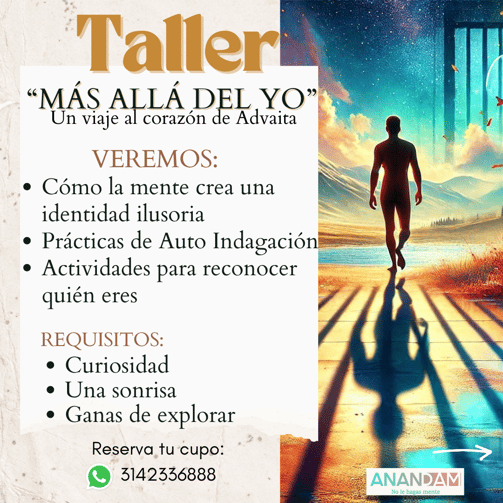 Contenido del Taller Más allá del yo Anandam