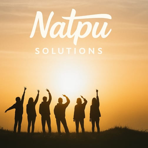 Natpu Solutions graphic showcasing digital marketing expertise and brand trust
