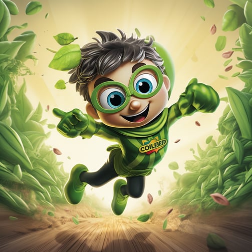 A veggie lover boy with super power