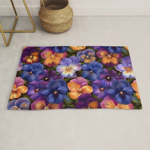 Pansy Patchwork Rug BY Fresh Wave Lab