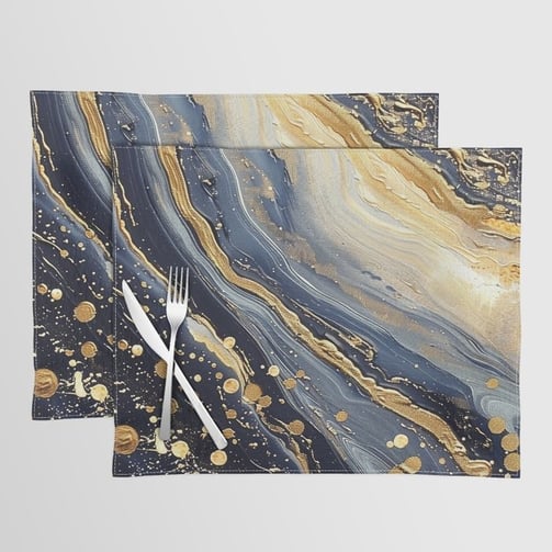 Midnight Mirage Placemat by Fresh wave Lab