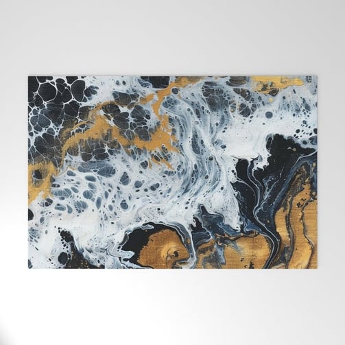 Celestial Currents Welcome Mat BY Fresh Wave Lab