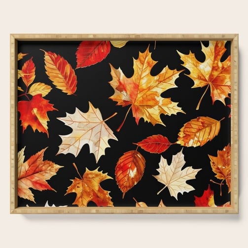 Autumnal Bliss Serving Tray BY Fresh Wave Lab