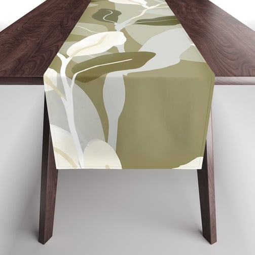 Botanical Branch Pattern Table Runner BY Fresh Wave Lab
