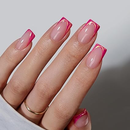 Uñas francesas en rosa