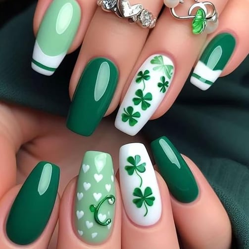 Uñas de la suerte para San Patricio