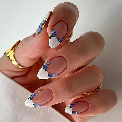 Uñas francesas primaverales