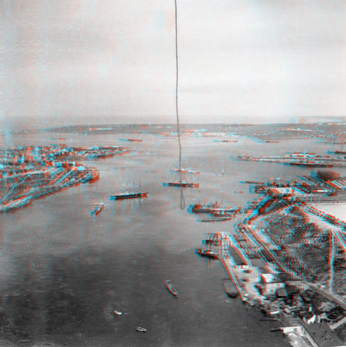 3D anaglyph of Sevaspotol in 1901