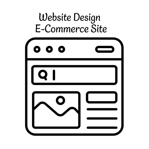a logo for website design e-commerce sites