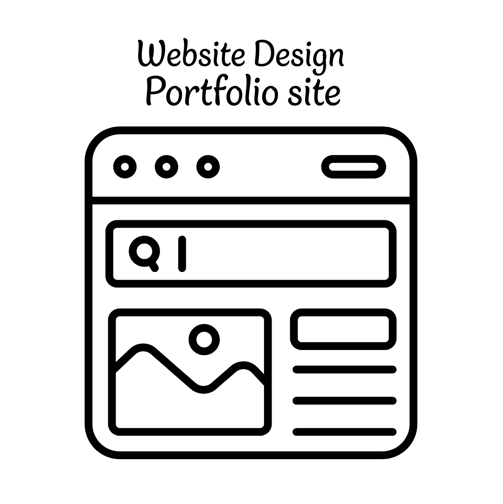 logo for a portfolio website design