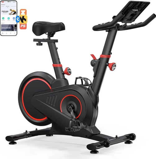a stationary bike with a smartphone appliance