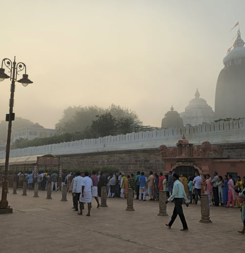 Crowd at Puri Temple