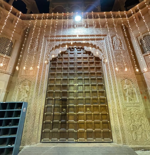 Decoration at Shrinathji Temple Nathdwara Rajasthan