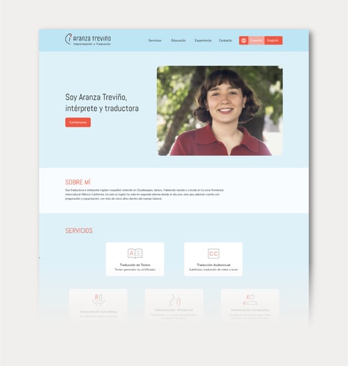 Proyecto: Sitio Web Aranza Treviño
