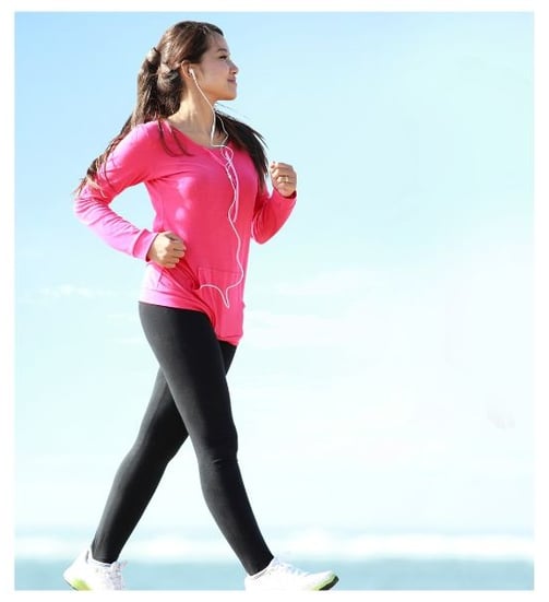 brisk walking woman