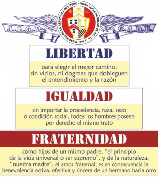 libertad, igualdad, fraternidad valores masónicos, pilares de la francmasonería