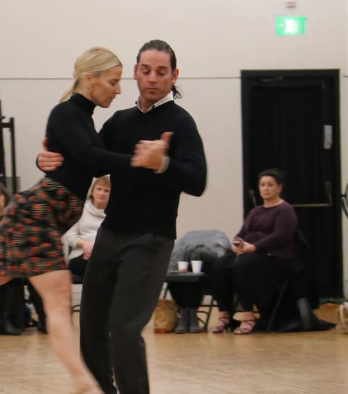 Mekhael Srour and Martha Slater tango