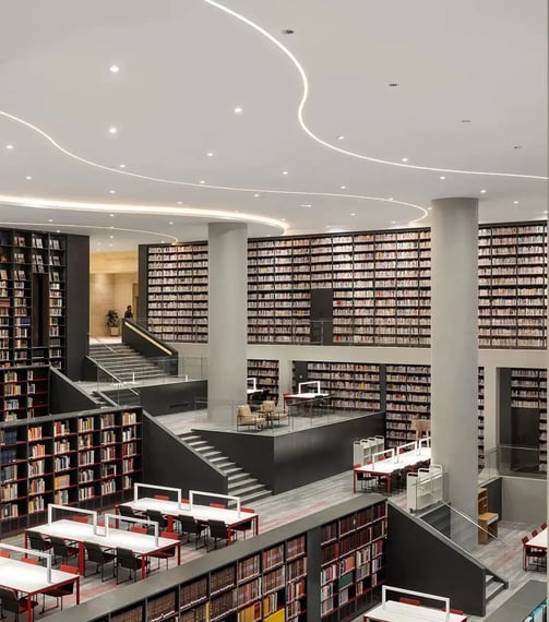 led down light for library