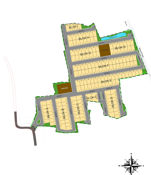 Siteplan Rumah subsidi di Cisoka