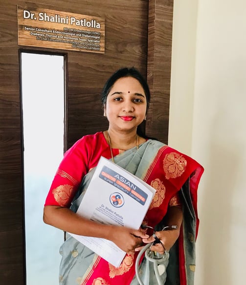 a lady doctor in a sari