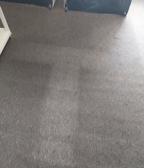how deep cleaning shows the original carpet colours on a bedroom in Leeds