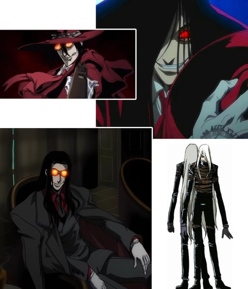 Alucard aus Hellsing: verschiedene Versionen