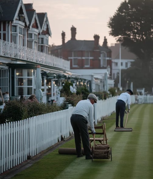 All England Croquet Club Grounds, Early Morning 1877