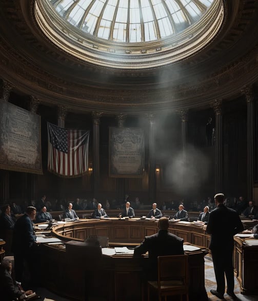 U.S. Senate debates Willis-Campbell Act during Prohibition era, Capitol Hill 1921.