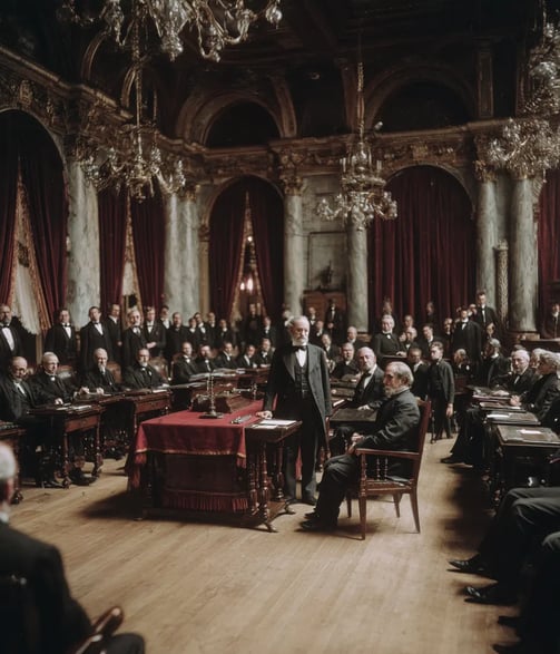 Washington, D.C., Senate Chamber, July 6 1898: Heated Debate