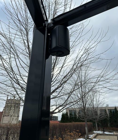 Outdoor speaker installation