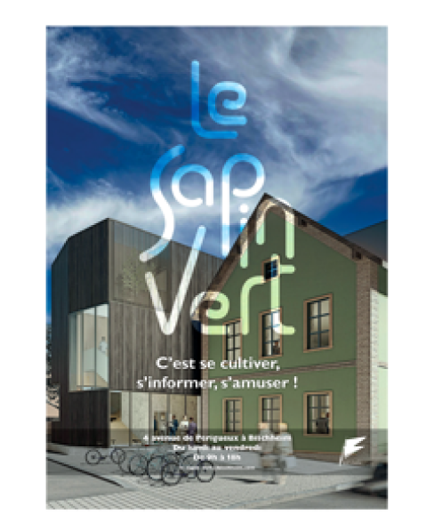 poster for the opening day of "le sapin vert"