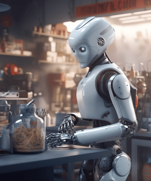 Mr. Roboto testing Kitchen Tech