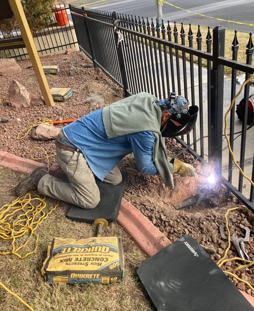 Retrofitting rotten Fence Posts