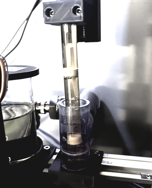 Messzelle eines vollautomatiserten pH Mess- und Kalibriergerät