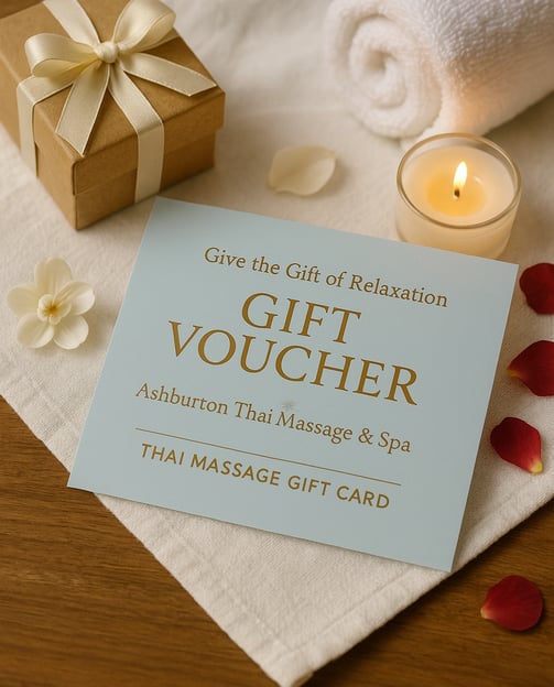 Thai massage gift voucher in Ashburton