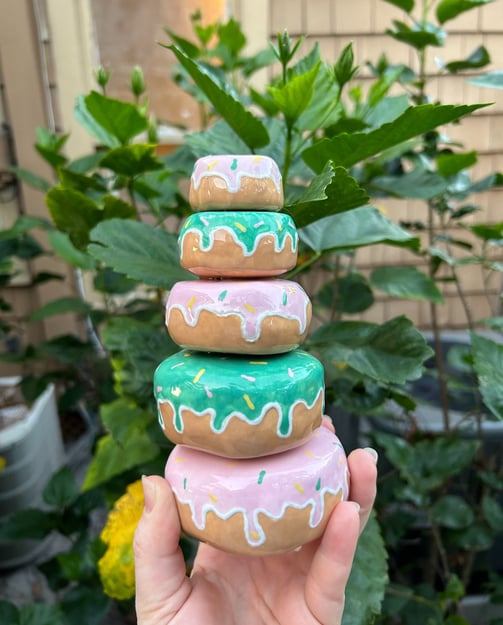 Ceramic Donut Stack