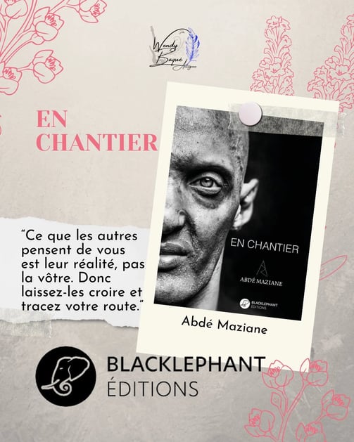 "En chantier", le premier livre d'Abdé Maziane aux éditions Blackléphant.