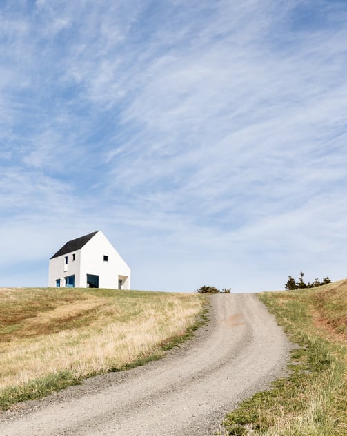 Les Rochers is located on a hilltop