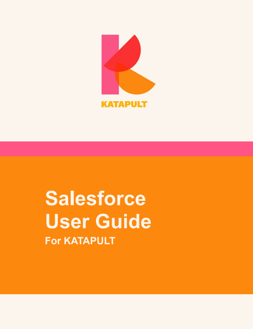 Image of user guide writing sample from Glen Cadorette:  Salesforce User Guide cover.