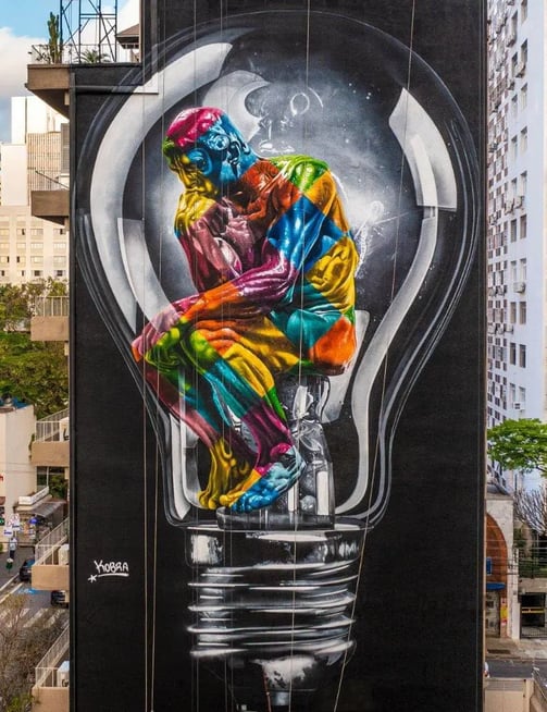 "Seja Luz”, mural de Kobra