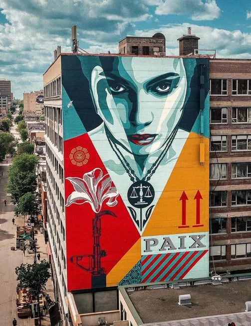 Streetart – Obey Giant em Montreal, Canada – Barbara Picci