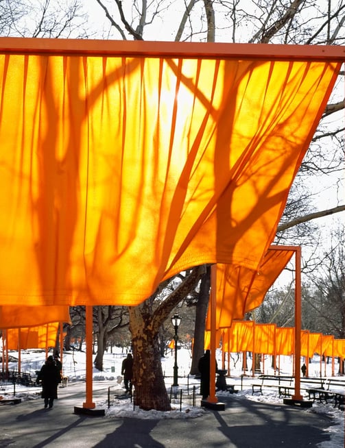 O projeto "The Gates" de Christo e Jeanne-Claude